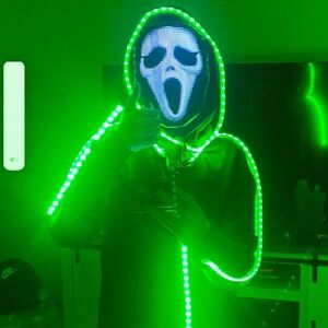 Glowy Zoey Green LED Costume Adult S